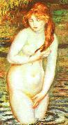 Pierre Renoir Young Woman Bathing Spain oil painting artist
